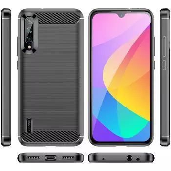Мягкий силиконовый чехол для Xiaomi Mi 9lite MiA3 lite MiCC9 Роскошный чехол для телефона xiaomi 9lite mi cc9 mi a3lite mi9lite Матовые чехлы For Mi CC9 чёрный