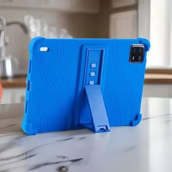 Мягкий силиконовый чехол для Xiaomi Pad 6/6Pro с регулируемой подставкой и утолщенными углами, устойчивыми к ударам. Xiaomi Pad 6 красный