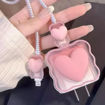 Мягкий силиконовый чехол для зарядного устройства с 3D градиентом цвета 20 Вт, чехол для iPhone 14 13 Pro, защитный чехол для кабеля 1PC фиолетовый