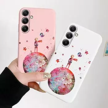 Мягкий силиконовый чехол Fashion Planet Prince для Samsung Galaxy A55 A35 A34 A53 A15 S23 S24 FE S25 Plus M35 M34, противоударный чехол-бампер с защитой от царапин Samsung Galaxy S9 Plus чёрный