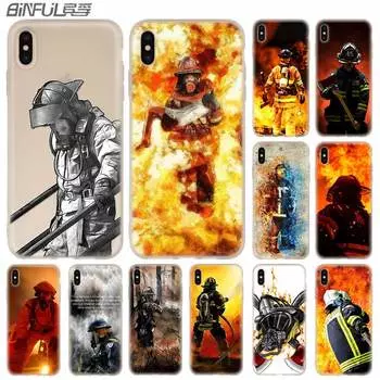 Мягкий силиконовый чехол Firefighter Heroes Fireman для iPhone 13 11 12 Pro X XS Max XR 6 6S 7 8 Plus SE Mini Cover iPhone 13