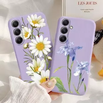 Мягкий силиконовый чехол Flower Girls для Xiaomi Redmi Note 13 Pro 13C 14 Samsung A35 A55 M35 S24 Huawei Honor 200 iPhone Camera Защитный противоударный чехол Samsung Galaxy S20
