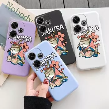 Мягкий силиконовый чехол Funny Cat для Samsung A55 A35 A34 M35 S24 Xiaomi Redmi Note 13 Pro 13C 14T Poco C65 iPhone Huawei Honor 200 Realme противоударный чехол Samsung Galaxy S9 Plus фиолетовый