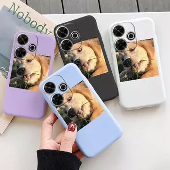 Мягкий силиконовый чехол Funny Dog для Redmi Note 13 Pro 13C 14 Poco C65 Samsung A55 M35 S24 Xiaomi iPhone Huawei Honor 200 Realme 9 Camera Противоударный чехол Samsung Galaxy S9 Plus фиолетовый