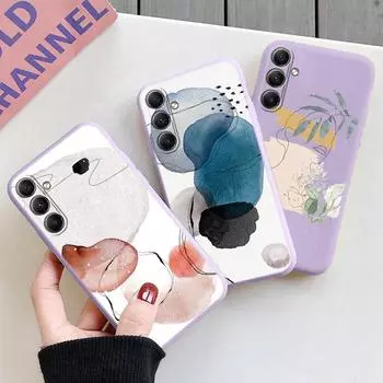 Мягкий силиконовый чехол Girl Lines Flower для Xiaomi Redmi Note 13 Pro 13C 14T Poco C65 Samsung A55 M35 S24 Huawei Honor 200 iPhone Realme противоударный чехол Samsung Galaxy A12