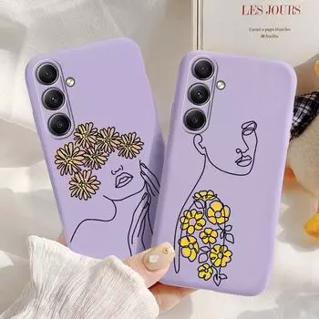 Мягкий силиконовый чехол Girls Line для Xiaomi Redmi Note 13 Pro 13C Poco C65 Samsung A35 A55 M35 Huawei Honor 200 iPhone Camera Защитный противоударный чехол Samsung Galaxy S20