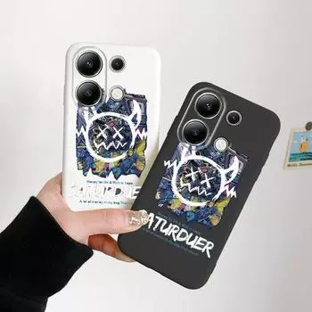 Мягкий силиконовый чехол Graffiti для Xiaomi Redmi Note 13 Pro 14C 15 Samsung A55 S24 FE S25 iPhone Huawei Honor Realme Camera Защитный противоударный чехол Samsung Galaxy S9 Plus