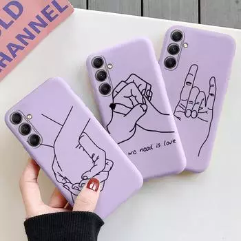 Мягкий силиконовый чехол Hand Lines для Xiaomi Redmi Note 13 Pro 13C Poco C65 Samsung A35 A55 M35 Huawei Honor 200 iPhone Camera Защитный противоударный чехол Samsung Galaxy S20