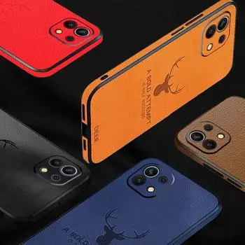 Мягкий силиконовый чехол из кожи оленя для iPhone 16 Pro 15 14 Pro Max Plus 13 12 Mini 11 X XR XS iPhone 12 Mini оранжевый