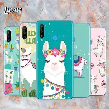Мягкий силиконовый чехол из ТПУ с изображением ламы альпаки для Huawei P40 P30 P20 Pro P10 P9 P8 Lite E Plus 2019 2017, чехол для телефона P8 Lite 2016