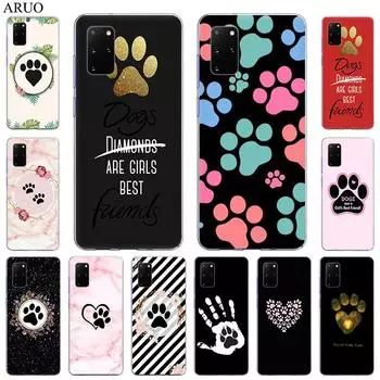 Мягкий силиконовый чехол из ТПУ с милой собачьей лапой для Samsung S21 S20 Ultra Note 20 10 Pro 9 8 S10 Lite S9 Plus S10E S20FE, чехол Samsung S9