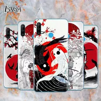Мягкий силиконовый чехол из ТПУ с японским аниме Red Sun для Huawei P40 P30 P20 Pro P10 P9 P8 Lite E Plus 2019 2017 P8 Lite 2016