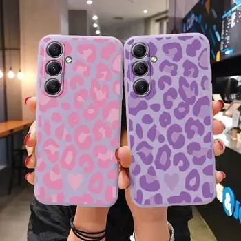 Мягкий силиконовый чехол Leopard для Xiaomi Redmi Note 13 Pro 13C 14 Samsung A35 A55 M35 S24 Huawei Honor 200 iPhone 15 защитный противоударный чехол для камеры Samsung Galaxy S20