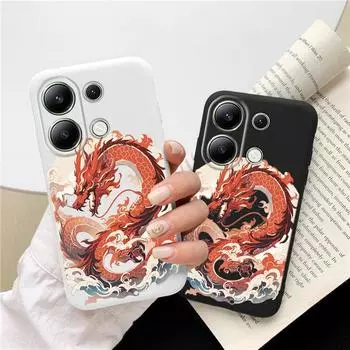 Мягкий силиконовый чехол Loong для Xiaomi Redmi Note 13 Pro 13C 14 12 Samsung A55 A35 M35 S24 iPhone Huawei Honor 200 90 X7 Realme 9 Pro+ противоударный чехол Samsung Galaxy S9 Plus