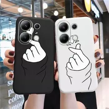 Мягкий силиконовый чехол Love Heart для Samsung A55 A35 M35 S24 Xiaomi Redmi Note 13 Pro 14 Poco C65 iPhone Huawei Honor 200 Realme Camera противоударный чехол Samsung Galaxy S9 Plus