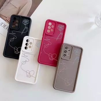 Мягкий силиконовый чехол N18 с прекрасным дизайном в стиле арт для Samsung A05s A54 A25 A34 Xiaomi POCO X5 Redmi Note 12S Huawei P50 Honor 90 Чехол с ангельскими глазками Samsung A03