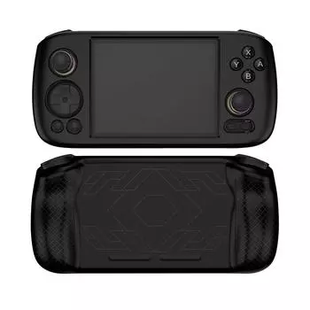 Мягкий силиконовый чехол-накладка для игровой консоли ANBERNIC RG 406H чёрный