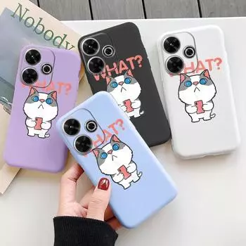 Мягкий силиконовый чехол Ragdoll Cat для Samsung A55 M35 S24 Redmi Note 13 Pro 13C 14 Xiaomi Poco C65 iPhone Huawei Honor 200 Realme Camera Противоударный чехол Samsung Galaxy S9 Plus фиолетовый