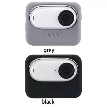 Мягкий силиконовый чехол-рукава с защитой от пыли для экшн-камеры Insta360 GO 3S/GO 3 серый