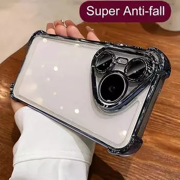 Мягкий силиконовый чехол с четырьмя углами и утолщением для Huawei Pura 70 Pro P60 P50 P40 P30 Mate 30 40 P 50 60 50E 30pro Honor 50 90 200 Magic5 6 Cover Pura 70 чёрный