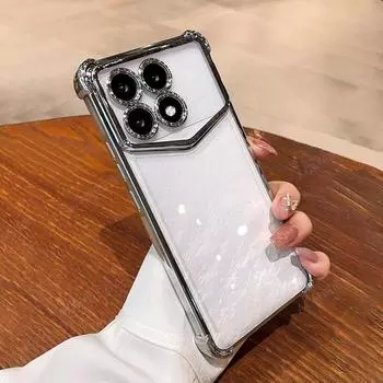 Мягкий силиконовый чехол с четырьмя углами и утолщением для Xiaomi Mi Poco X6 Pro X3 Nfc X5 F6 F5 F3 M6 M3 F6pro 5G M6pro Cover X 6 3 For Mi Poco X6 чёрный