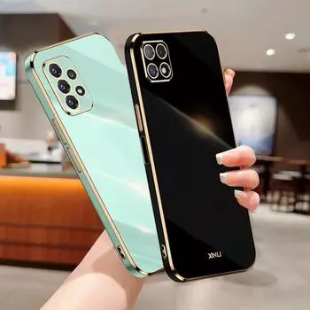 Мягкий силиконовый чехол с глянцевым покрытием для Samsung Galaxy A04S A14 A34 A54 A53 S21 S22 S23 Ultra Plus Xiaomi Redmi Note 11 iPhone 14 13 12 11 Pro, чехол из ТПУ For Samsung Galaxy A04 розовый