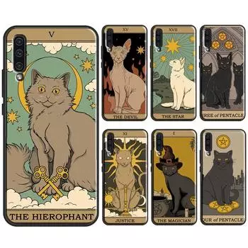 Мягкий силиконовый чехол с изображением кошек Таро Колдовство для Samsung A52S A12 A22 A32 A42 A52 A72 A31 A51 A71 A50 A70 A20e A21S Samsung A03S