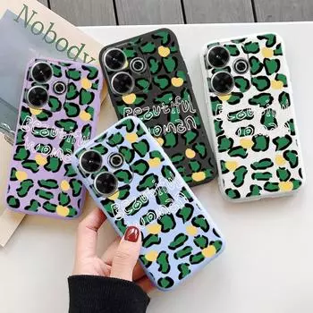 Мягкий силиконовый чехол с леопардовым принтом для Samsung A55 A35 M35 S24 Xiaomi Redmi Note 13 Pro 14 Poco C65 iPhone Huawei Honor Realme Camera Противоударный чехол Samsung Galaxy S9 Plus фиолетовый