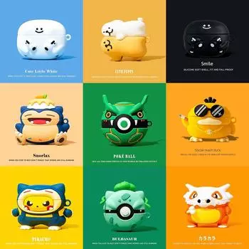 Мягкий силиконовый чехол с милым мультяшным принтом покемонов 3D для беспроводных наушников OPPO Enco Free 2, чехол для OPPO Enco Free2i OPPO Enco Free 2