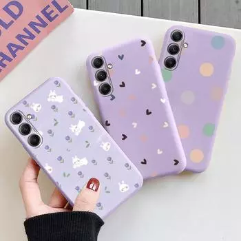 Мягкий силиконовый чехол с милым сердечком для Xiaomi Redmi Note 13 Pro 13C 14 Samsung A35 A55 M35 S24 Huawei Honor 200 iPhone 15 защитный противоударный чехол для камеры Samsung Galaxy S20