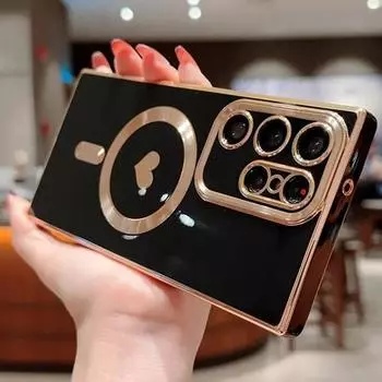 Покрытие Мягкий силикон для Magsafe Беспроводной зарядный чехол для Samsung Galaxy S23 S22 S21 Ultra Plus S 23 S24 Ultra Магнитные чехлы Samsung S23 Ultra белый