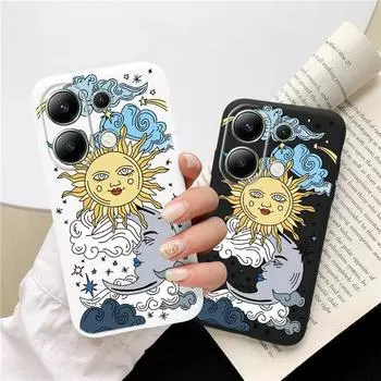 Мягкий силиконовый чехол с рисунком для Samsung A55 A35 M35 S24 Xiaomi Redmi Note 13 Pro 13C 14 Poco C65 iPhone 15 Huawei Honor 200 Realme 8 9 противоударный чехол Samsung Galaxy S9 Plus