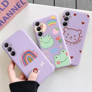 Мягкий силиконовый чехол с рисунком для Xiaomi Redmi Note 13 Pro 13C Poco C65 Samsung A35 A55 M35 Huawei Honor 200 iPhone 15 защитный противоударный чехол для камеры Samsung Galaxy S20