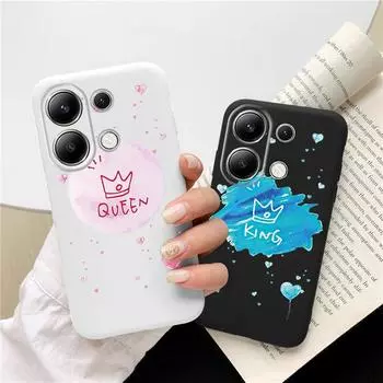 Мягкий силиконовый чехол с рисунком для Xiaomi Redmi Note 13 14T 15 Samsung A55 S24 S25 iPhone Huawei Honor Realme Camera Защитный противоударный чехол Samsung Galaxy S9 Plus