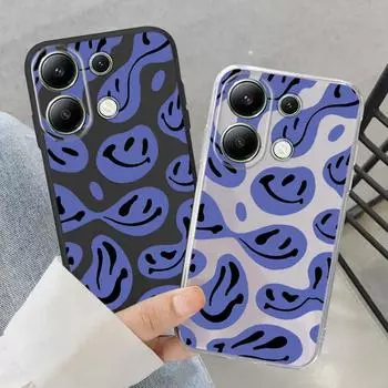 Мягкий силиконовый чехол с рисунком Expression для Samsung A55 M35 S24 Xiaomi Redmi Note 13 Pro iPhone Huawei Honor Realme Camera Защитный противоударный чехол Samsung Galaxy S9 Plus