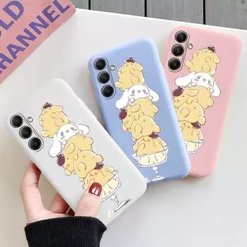 Мягкий силиконовый чехол с рисунком из мультфильма для Samsung A55 A35 S24 FE Xiaomi Redmi Note 13 Pro iPhone Huawei Honor Realme Camera Защитный противоударный чехол Samsung Galaxy S9 Plus синий