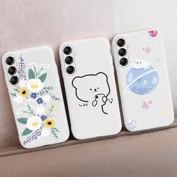 Мягкий силиконовый чехол с рисунком из мультфильма для Xiaomi Redmi Note 13 Poco C65 Samsung M35 A55 iPhone Huawei Honor Realme Camera Защитный противоударный чехол Samsung Galaxy S9 Plus