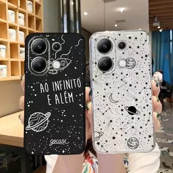 Мягкий силиконовый чехол с рисунком космической планеты для Samsung A55 M35 Xiaomi Redmi Note 13 Pro iPhone Huawei Honor Realme Camera Защитный противоударный чехол Samsung Galaxy S9 Plus