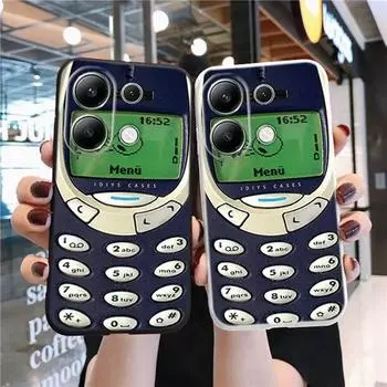 Мягкий силиконовый чехол с рисунком в стиле ретро для Samsung A55 M35 S24 Xiaomi Redmi Note 13 Pro 13C 14 Poco C65 iPhone Huawei Honor 200 Realme, противоударный чехол Samsung Galaxy S9 Plus