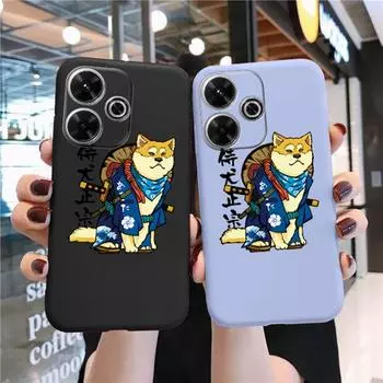 Мягкий силиконовый чехол Shiba Lnu для Samsung A55 A35 M35 S24 Xiaomi Redmi Note 13 Pro 13C 14T Poco C65 iPhone 15 Huawei Honor 200 Realme противоударный чехол Samsung Galaxy S9 Plus фиолетовый