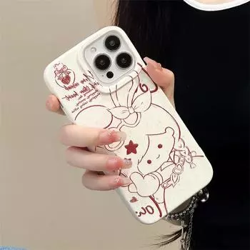 Мягкий силиконовый чехол Zhitai iPhone 15 Pro Max/16 Pro с рисунком для Apple 14/15 iPhone 12/12 Pro