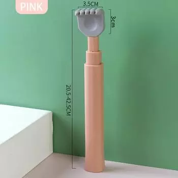 Мягкий силиконовый чесал для головы и спины, телескопический массажер для снятия зуда в спине, портативный для пожилых людей, ручной массажер для дома зелёный