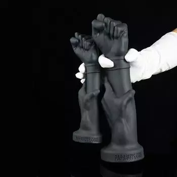 Мягкий силиконовый фистинг Анальная пробка Анальный расширитель Расширитель рук Фаллоимитатор Реалистичный пенис Секс-игрушка БДСМ XXL Анальная игрушка Мастурбатор 24cm