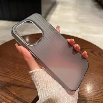 Мягкий силиконовый гофрированный матовый чехол для телефона iPhone 11 12 13 14 15 Pro Max прозрачный противоударный чехол-бампер For iPhone 13Pro
