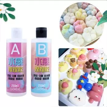 Мягкий силиконовый клей 1:1 AB эпоксидная смола клей клей для пищевого клея детские игрушки принадлежности для изготовления 30-500 мл 30