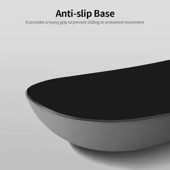 Мягкий силиконовый коврик для мыши на запястье Подставка для запястья мыши Эргономичный силиконовый коврик для мыши с поддержкой запястья чёрный