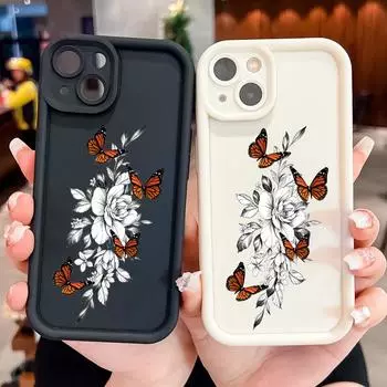 Мягкий силиконовый квадратный чехол с рисунком лестницы для телефона, полное покрытие, противоударный защитный резиновый чехол для камеры для Xiaomi Redmi Redmi 10 белый