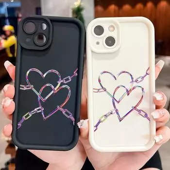 Мягкий силиконовый квадратный чехол с рисунком лестницы для телефона, полное покрытие, противоударный защитный резиновый чехол для камеры для Xiaomi Redmi Redmi 10 белый