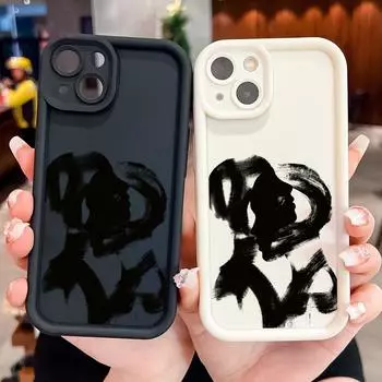 Мягкий силиконовый квадратный чехол с рисунком лестницы для телефона, полное покрытие, противоударный защитный резиновый чехол для камеры для Xiaomi Redmi Redmi 10 белый