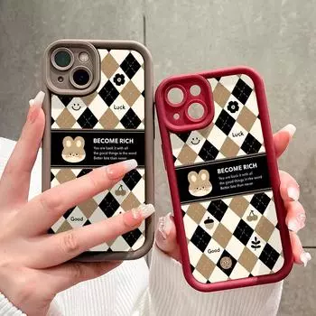 Мягкий силиконовый квадратный чехол с рисунком лестницы для телефона, полное покрытие камеры, противоударный защитный резиновый чехол для iPhone Infinix Tecno OnePlus iPhone 7 чёрный